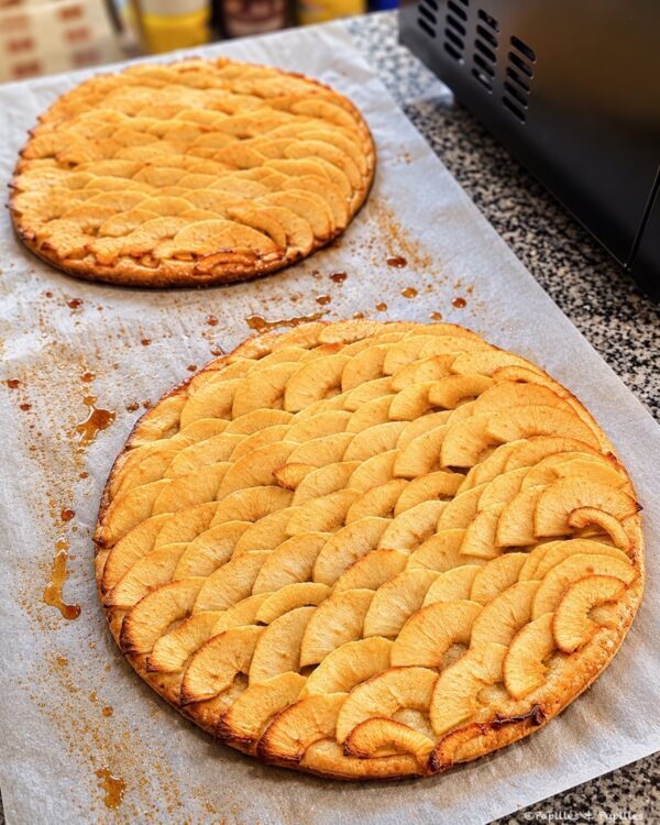 Tartes à la sortie du four